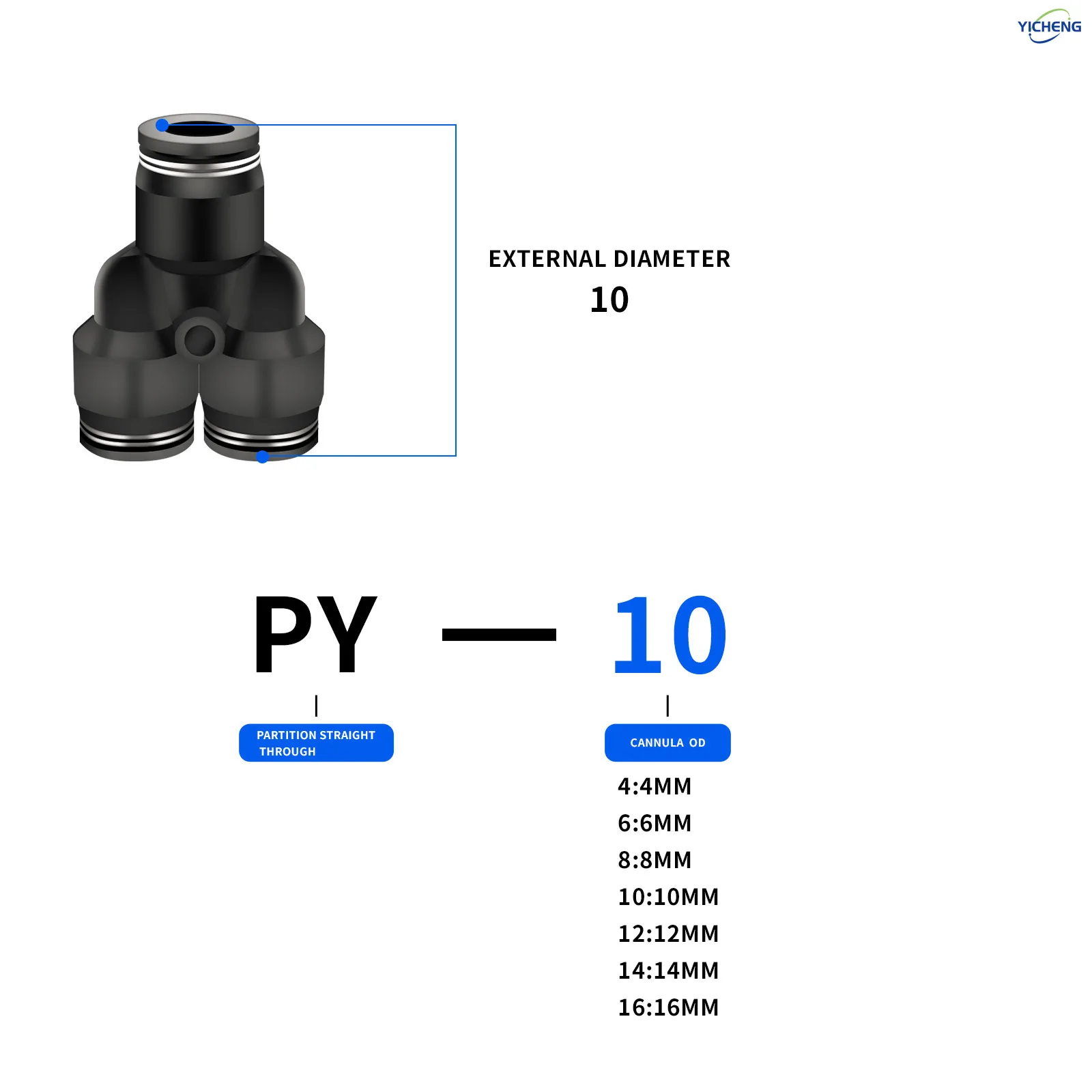 10MM ID Hose Connector Y Split - Push Fit Connector のレビューと価格