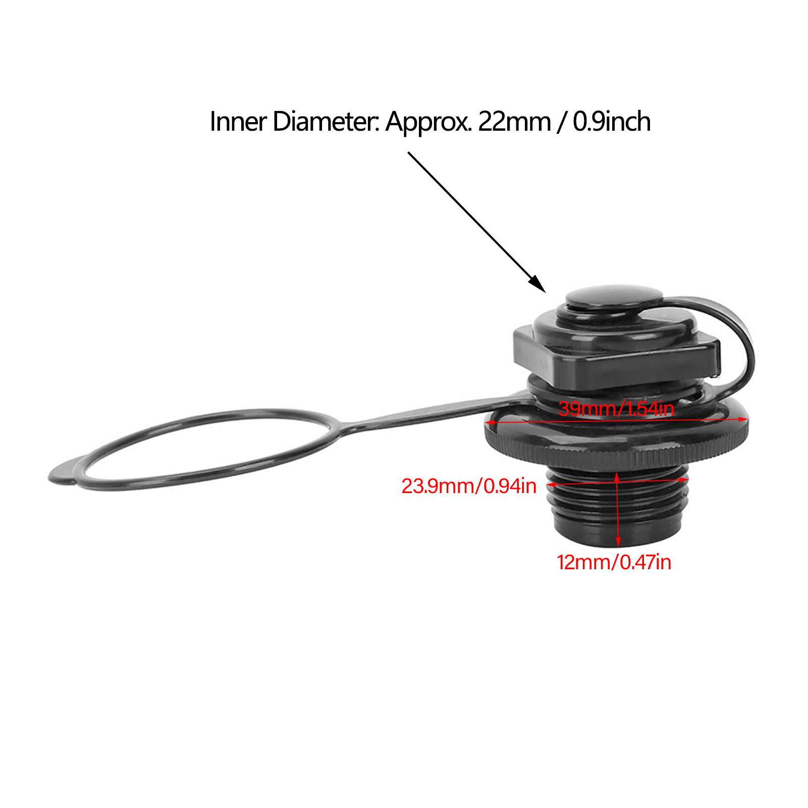 23.9mm Black Plastic Inflatabl - Float Ball Valve のレビューと価格