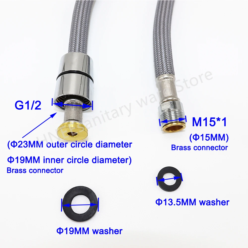 50cm/60cm/85cm/150cm F1/2 M15* - Flexible Hose Braided のレビューと価格