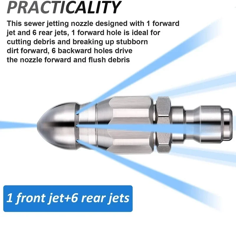 Water Jet High Pressure Spraye - Drain Pipe Clip のレビューと価格
