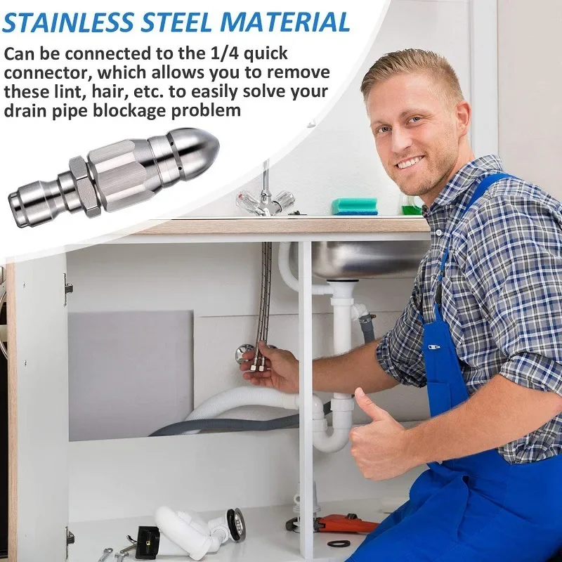Water Jet High Pressure Spraye - Drain Pipe Clip のレビューと価格