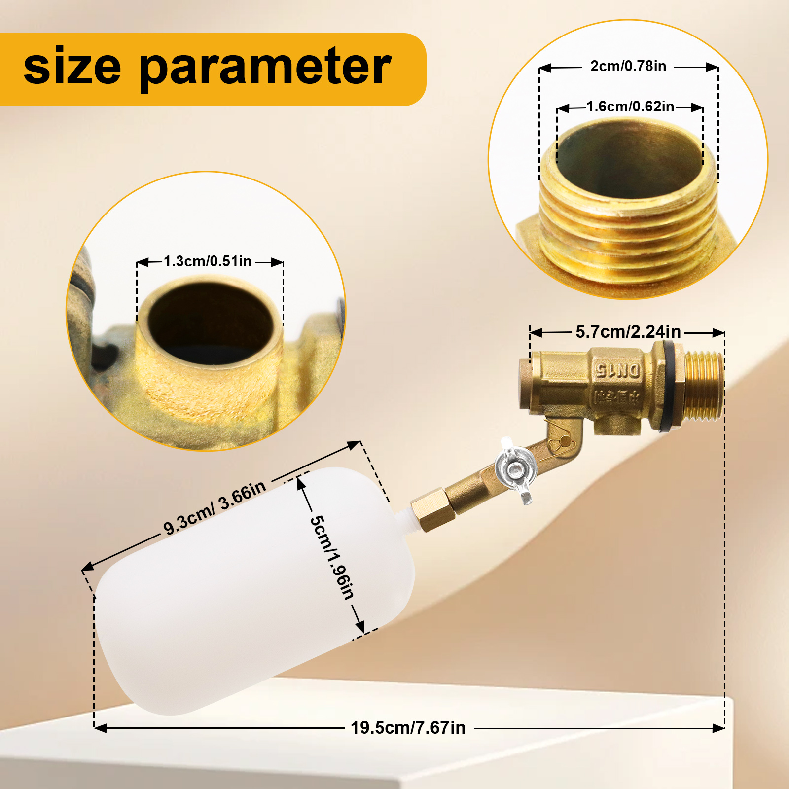1/2 Inch Copper Calve Float Ba - Float Ball Valve のレビューと価格