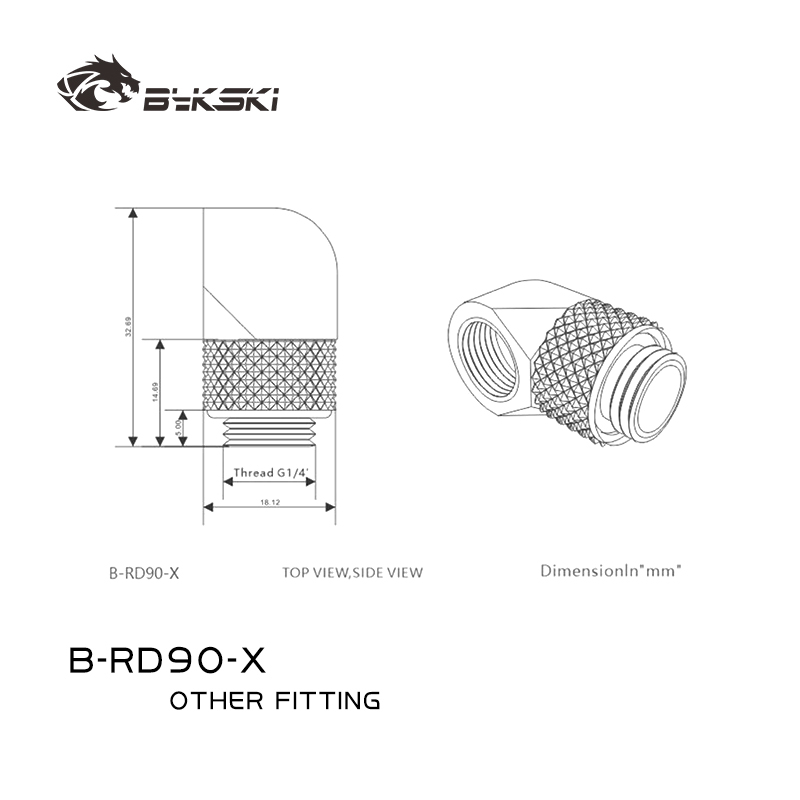 BYKSKI G1/4'' 90 Degree Rotary - Compression Fitting Brass のレビューと価格
