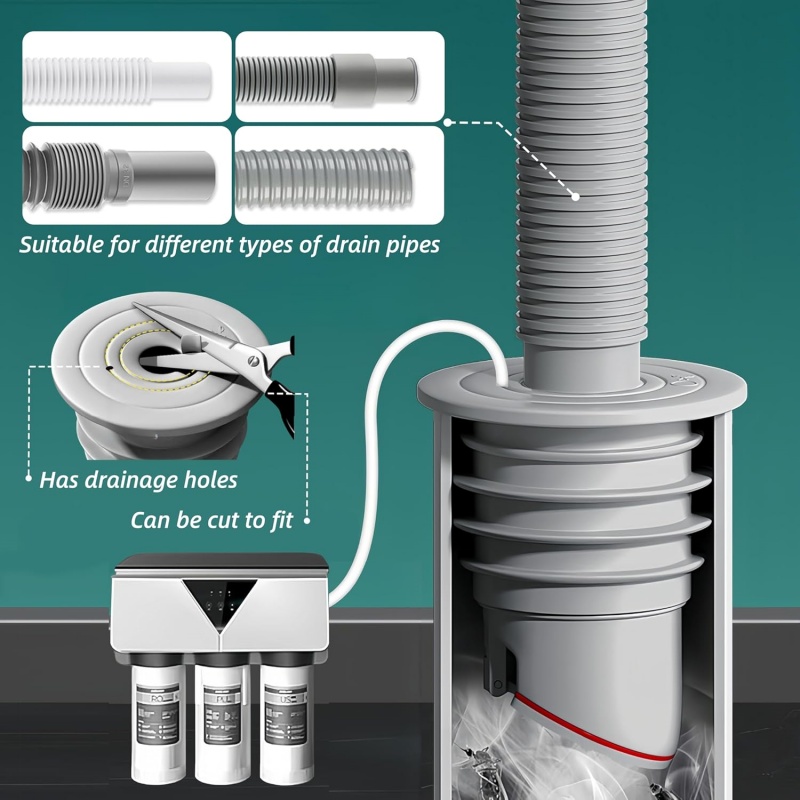 Silicone Sink Stopper Sewer Pi - Drain Pipe Clip のレビューと価格