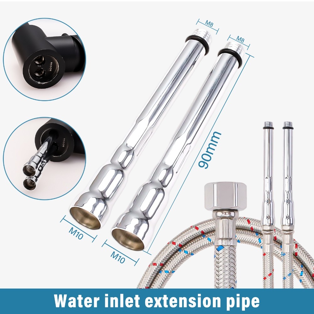2PCS Flexible Plumbing Pipes G - Flexible Hose Braided のレビューと価格