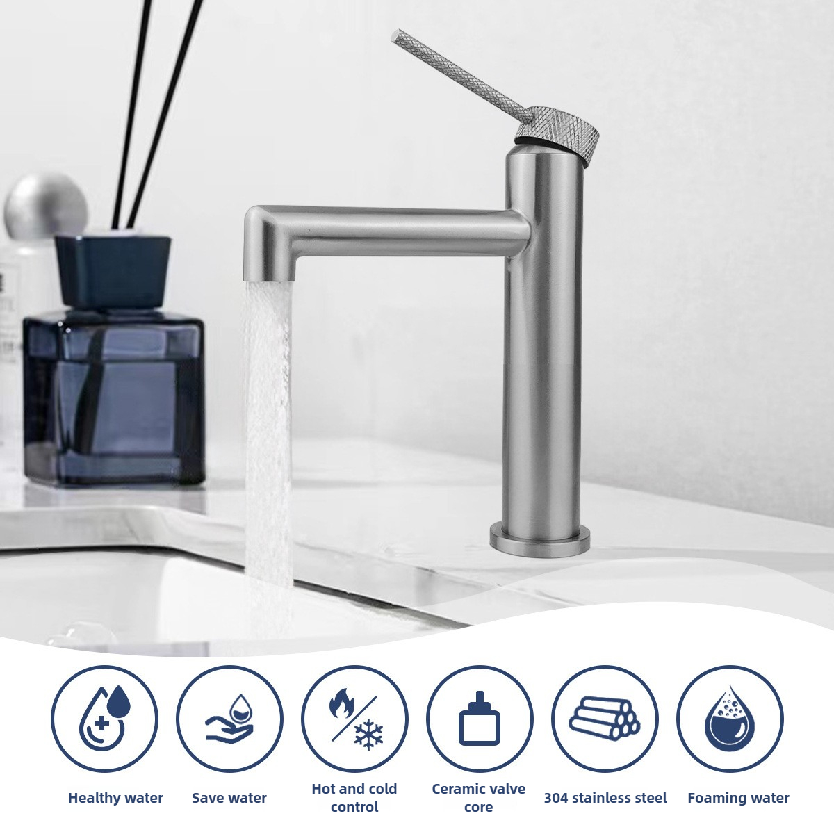 Bathroom Basin Faucet Hot And  - Basin Mixer Cartridge のレビューと価格