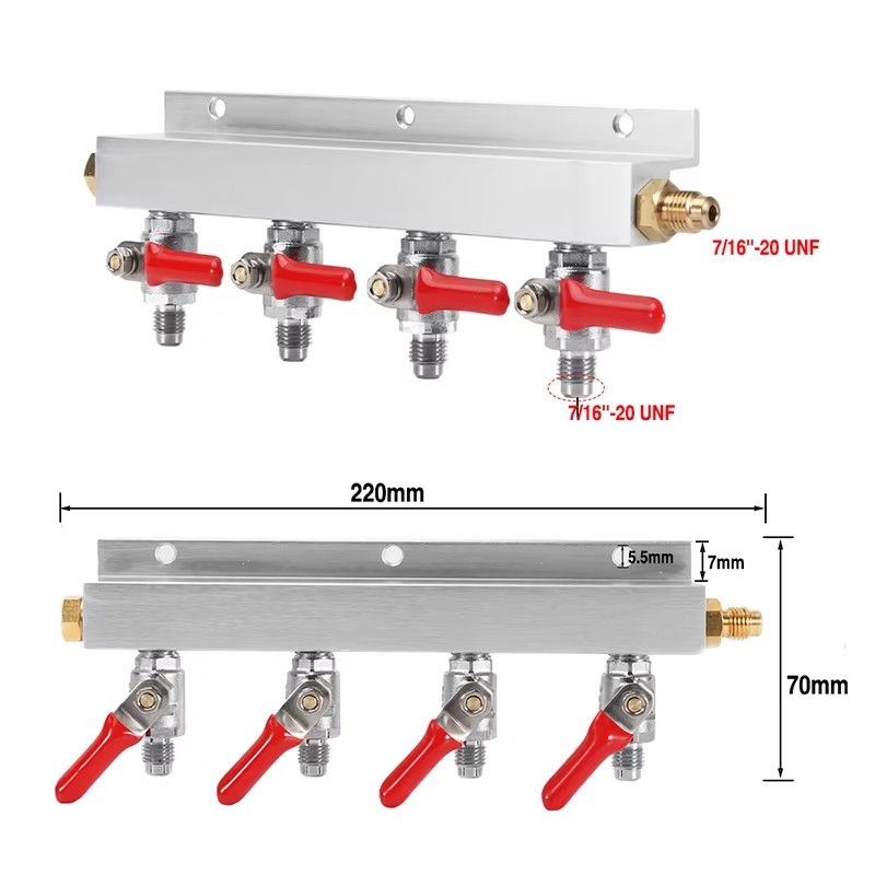 IMAICTUU 4 Way Gas Manifold Co - Push Fit Connector のレビューと価格