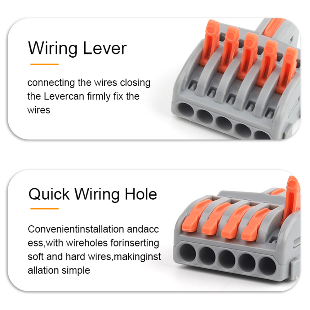 10/100PCS Electrical Cable Con - Push Fit Connector のレビューと価格
