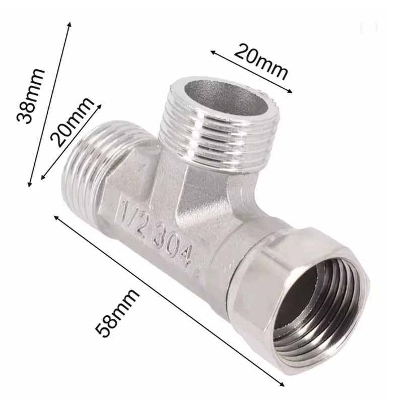 Stainless Steel T Adapter G1/  - Shower Valve Cartridge のレビューと価格