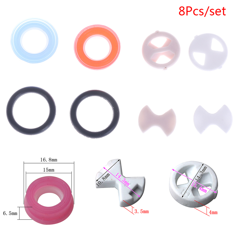 8Pcs Ceramic Disc Washer Set 1 - Silicone Tap Washer のレビューと価格