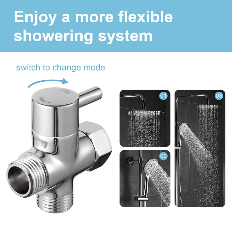 Brass Metal 3 Way Shower Head  - Shower Valve Cartridge のレビューと価格