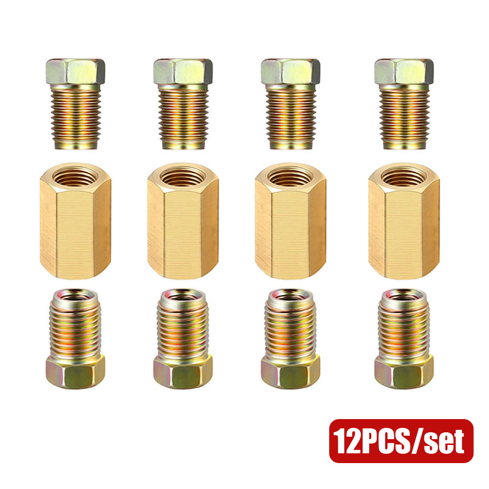 12pcs 3/16 (3/8-24 Inverted) B - Compression Fitting Brass のレビューと価格