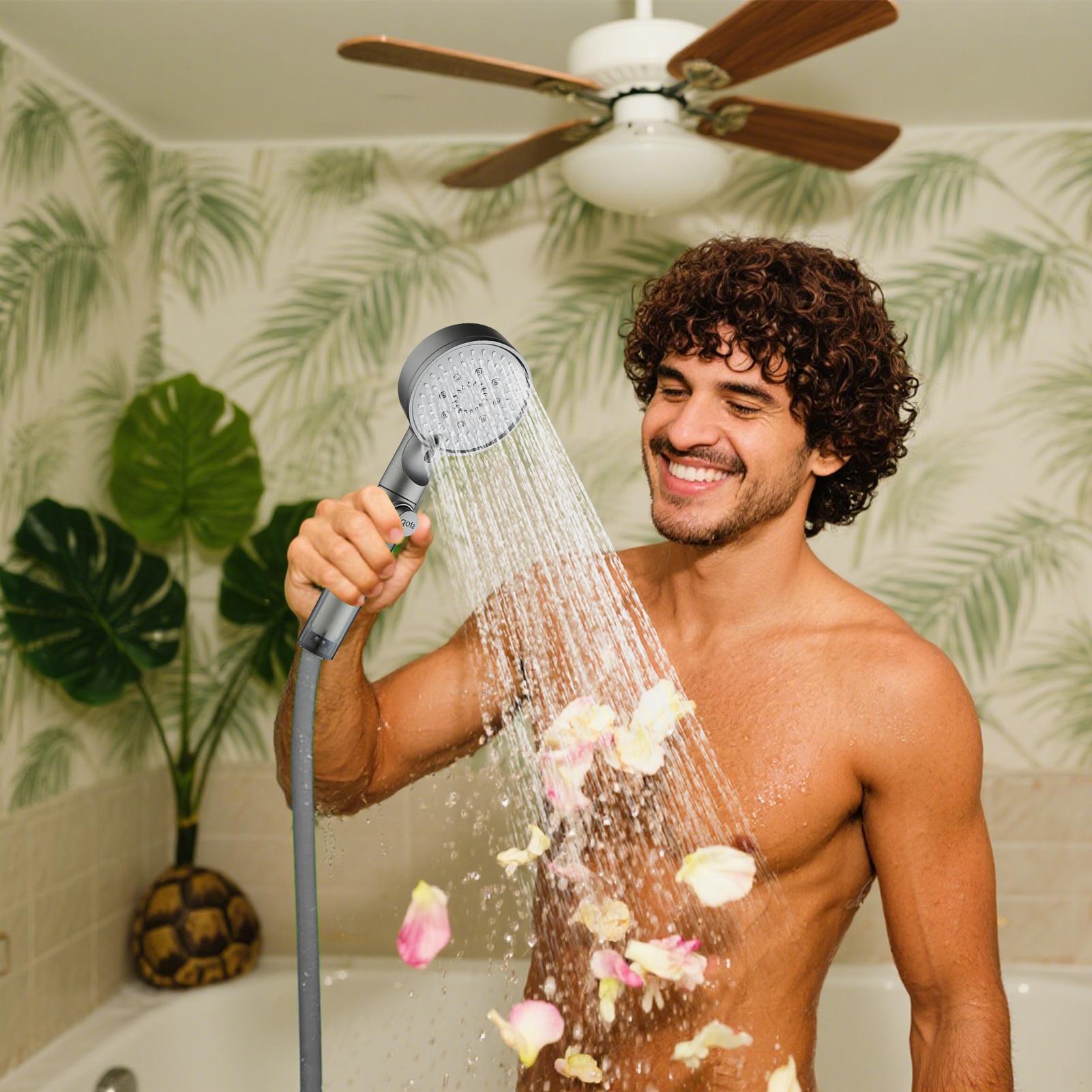 New Shower Head 5 Modes Filter - Silicone Tap Washer のレビューと価格