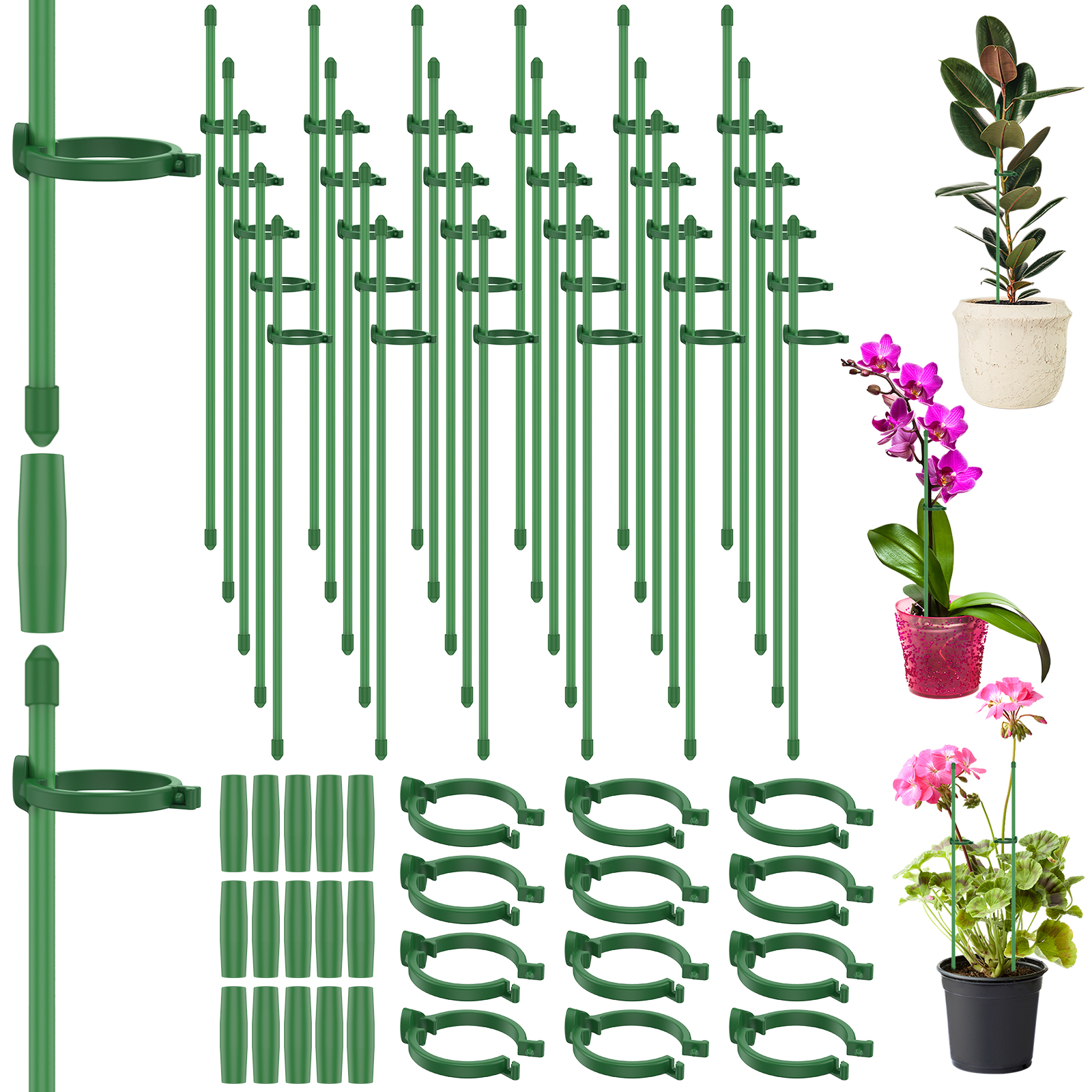 5/30Pcs Adjustable Plant Suppo - Plastic Pipe Clip のレビューと価格