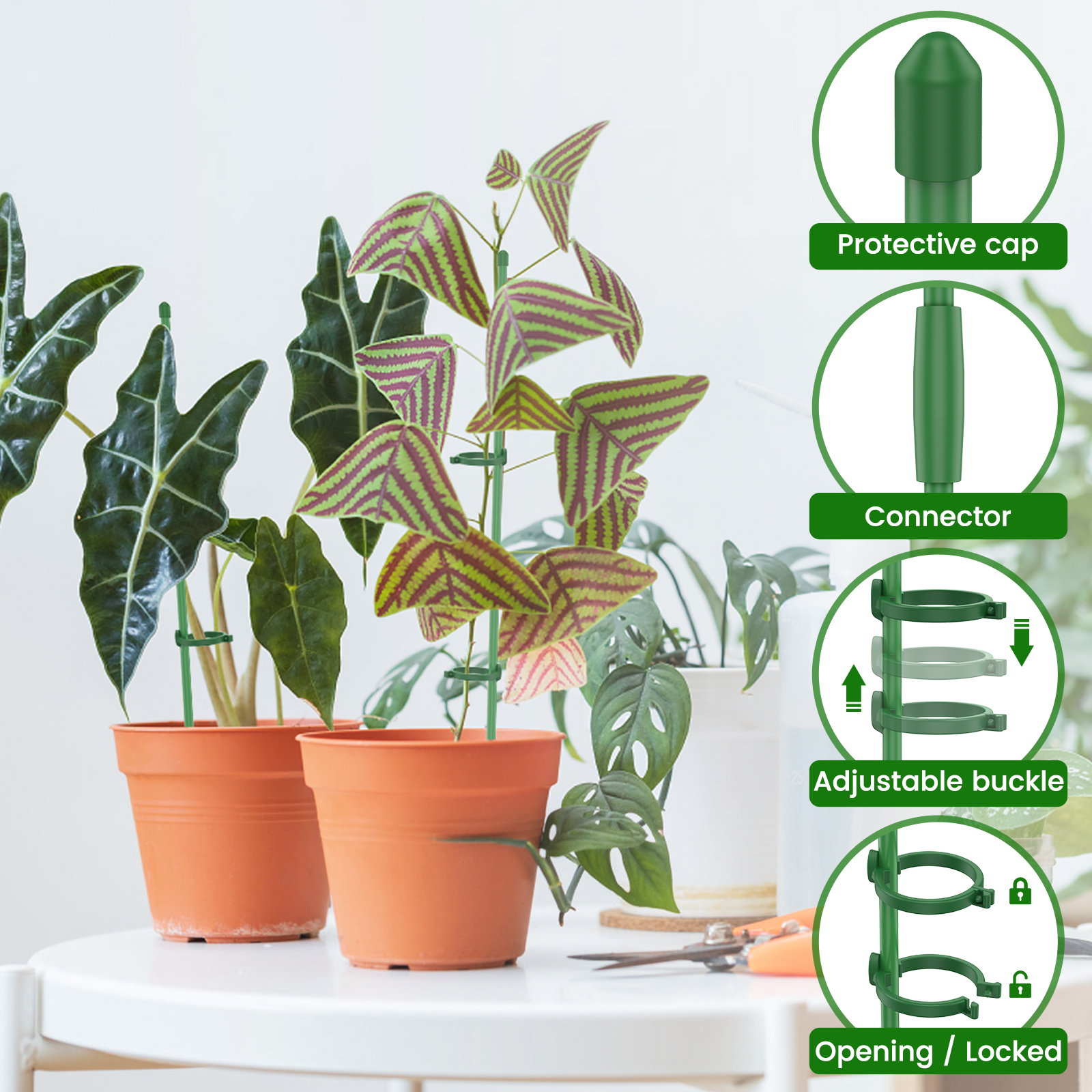 5/30Pcs Adjustable Plant Suppo - Plastic Pipe Clip のレビューと価格