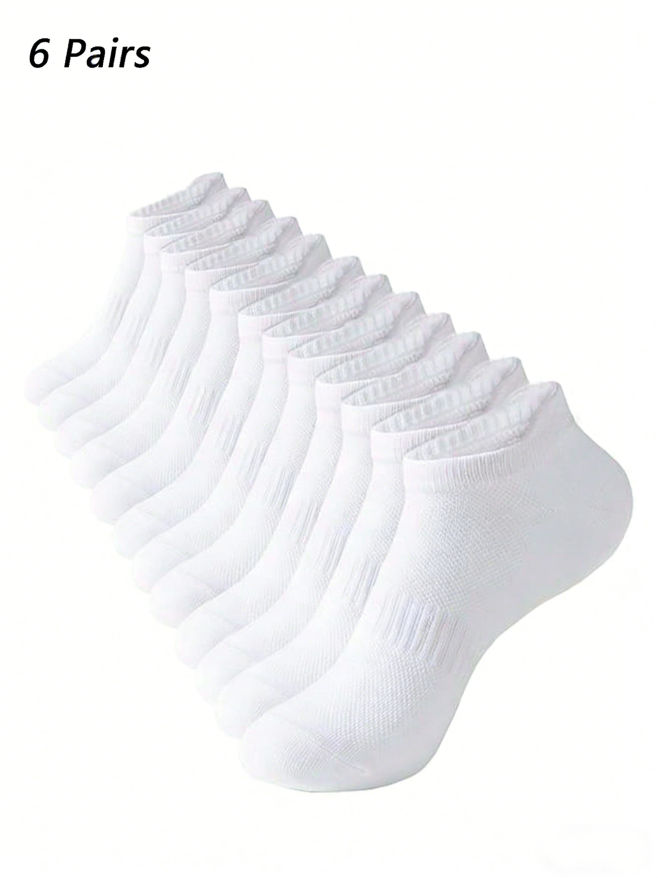 6 Pairs Women Men White Ankle  - Pipe Bending Spring のレビューと価格
