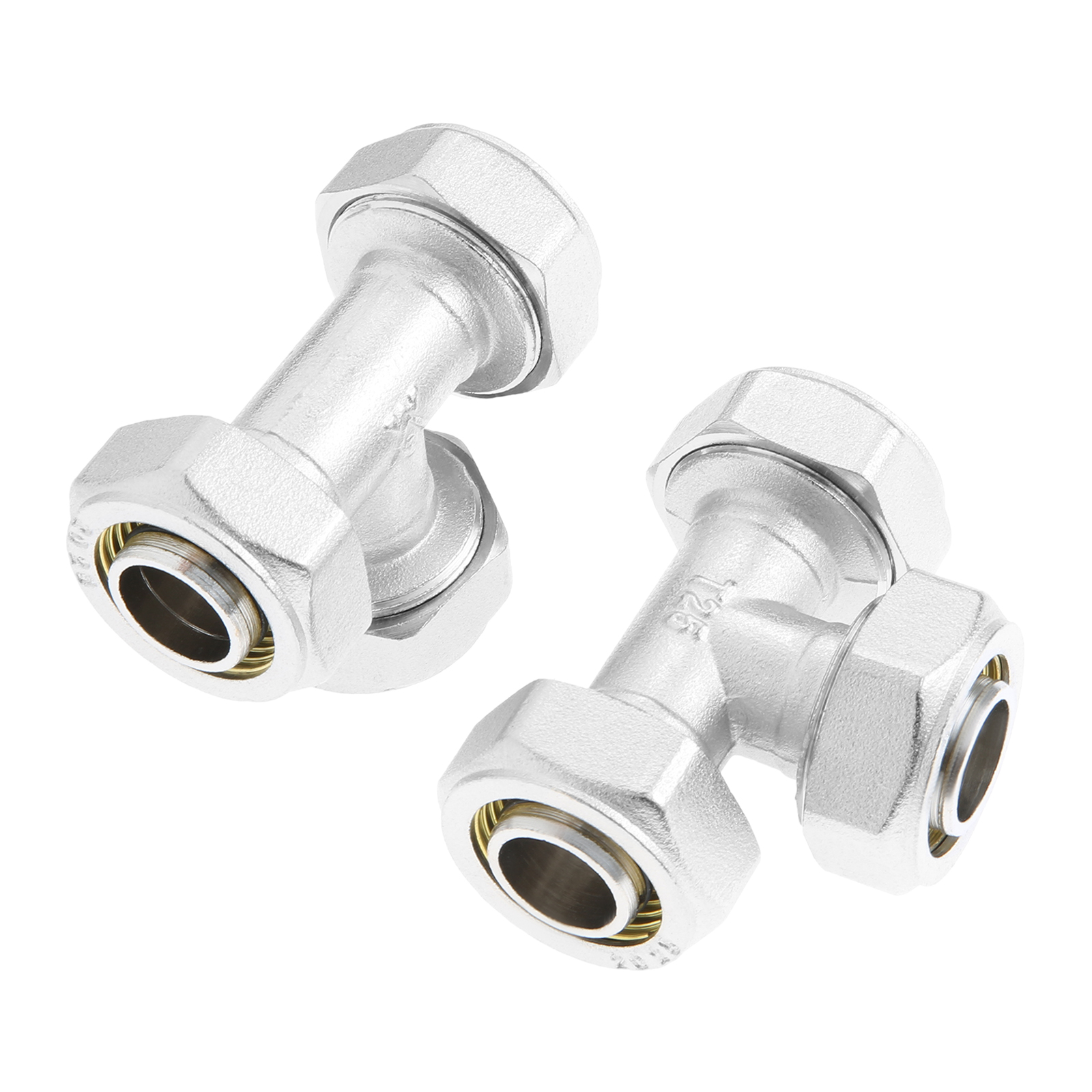 2Pcs 3/4’’ Tee Air Line Fittin - Compression Fitting Brass のレビューと価格