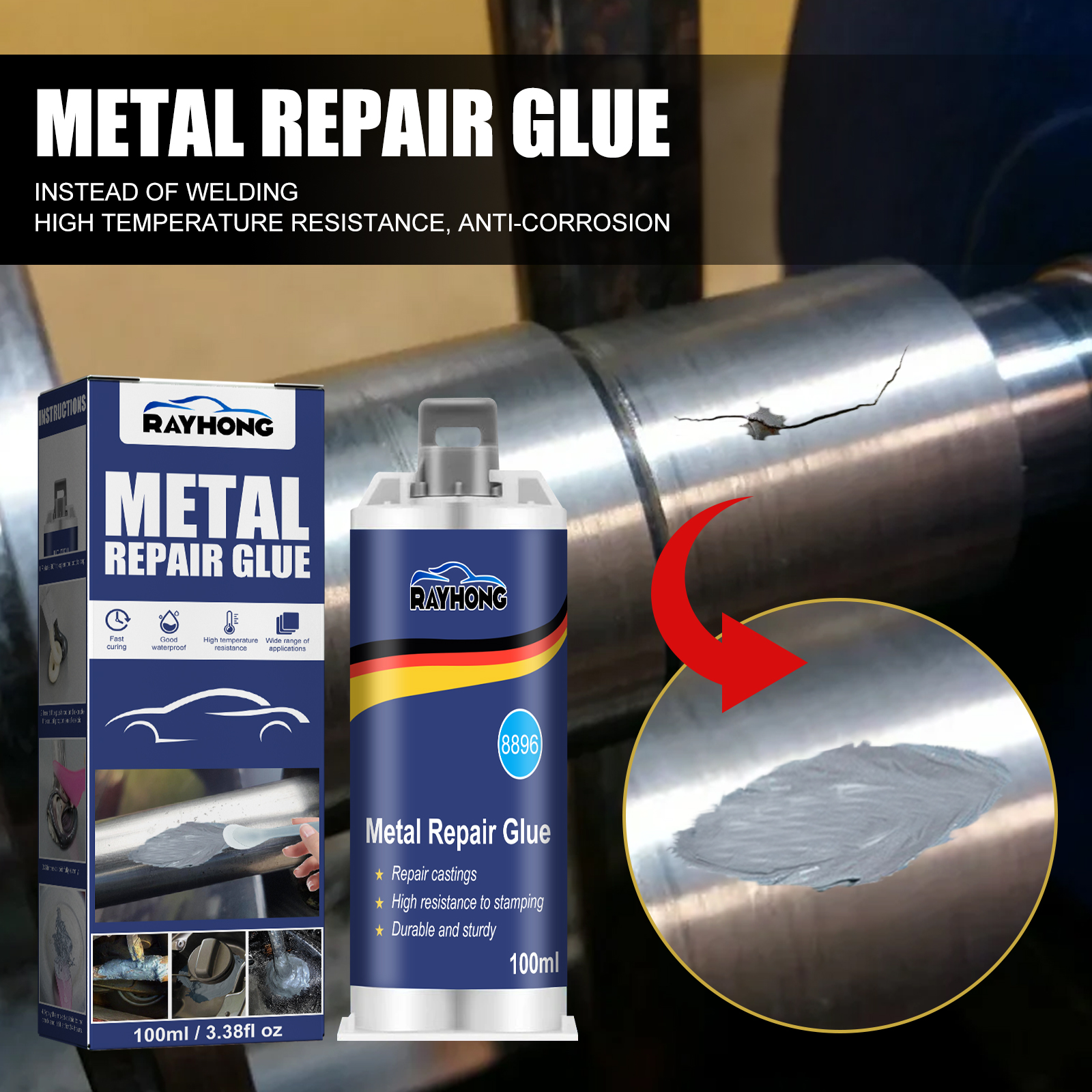 100ml Industrial Metal AB Cast - Solvent Weld Cement のレビューと価格