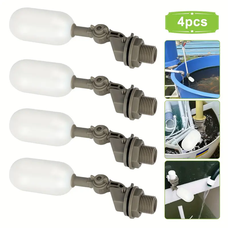 4Pcs Farm Cattle Plastic Water - Float Ball Valve のレビューと価格