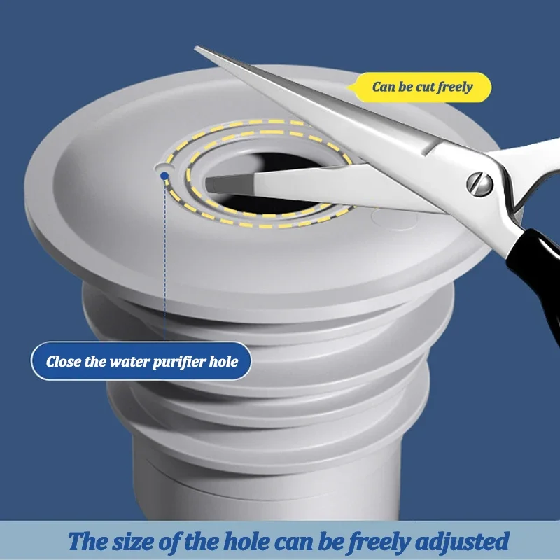 Silicone Bathroom Sewer Seal R - Drain Pipe Clip のレビューと価格