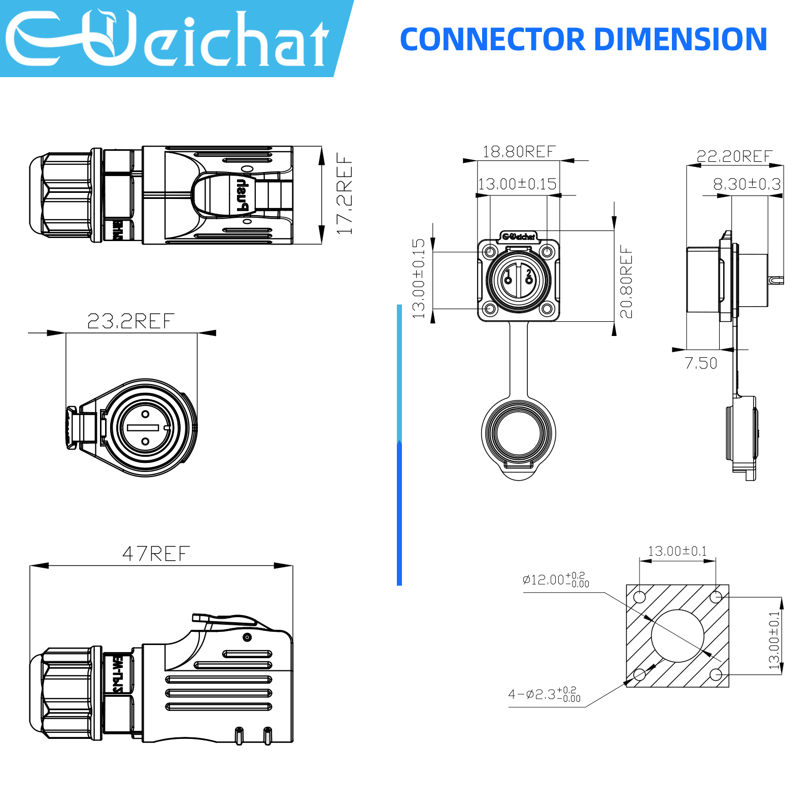 LP12 M12 IP68 Waterproof Outdo - Push Fit Connector のレビューと価格
