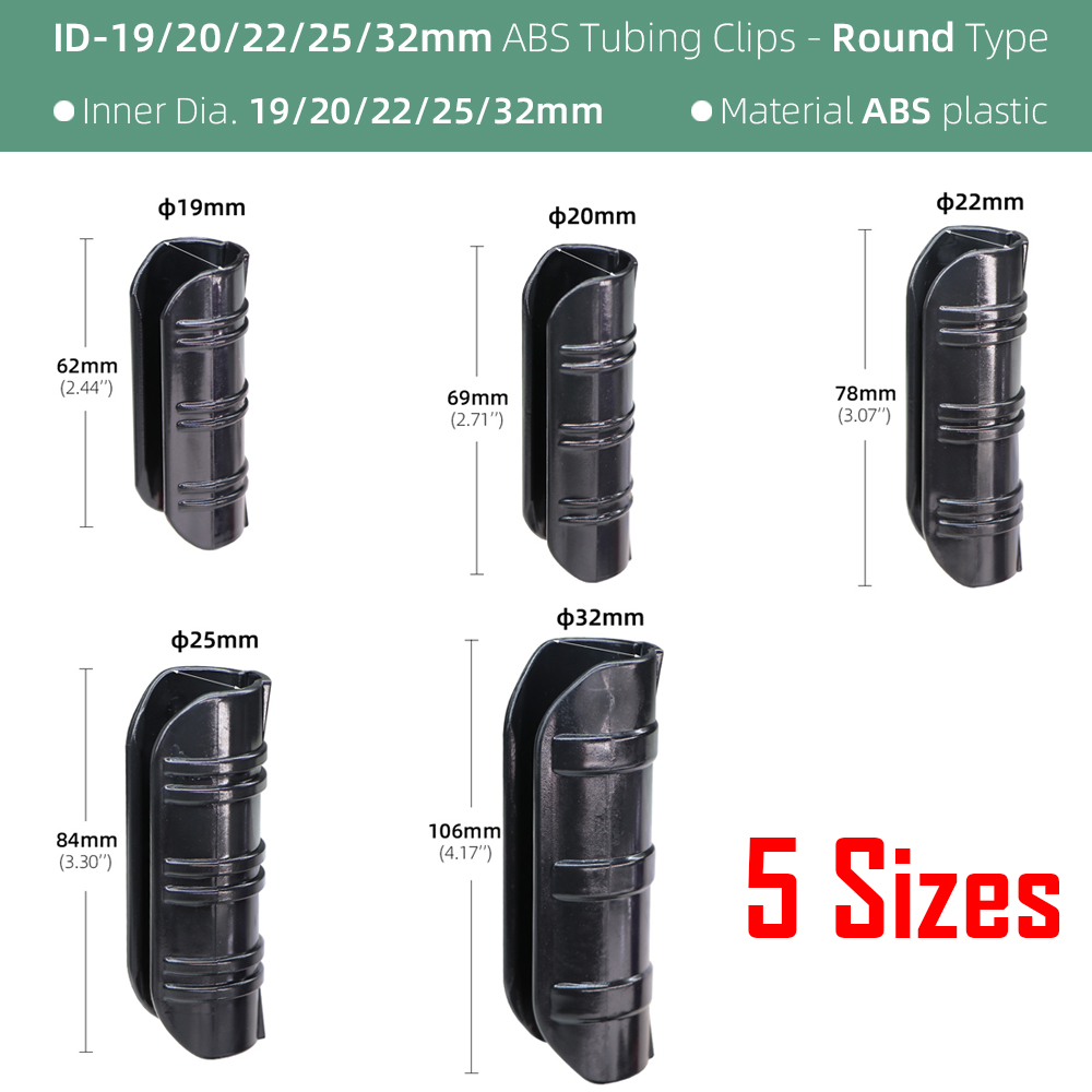 30PCS 19/20/22/25/32MM Garden  - Plastic Pipe Clip のレビューと価格