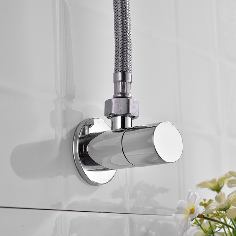Brass Angle Valve Chrome Black - Toilet Fill Valve のレビューと価格