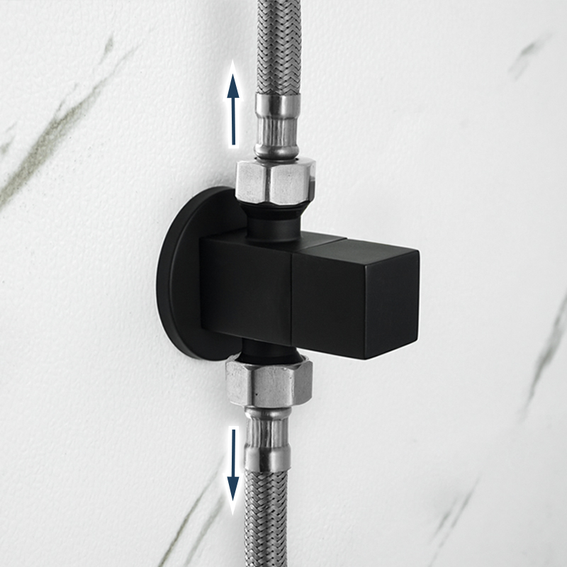 Brass Angle Valve Chrome Black - Toilet Fill Valve のレビューと価格