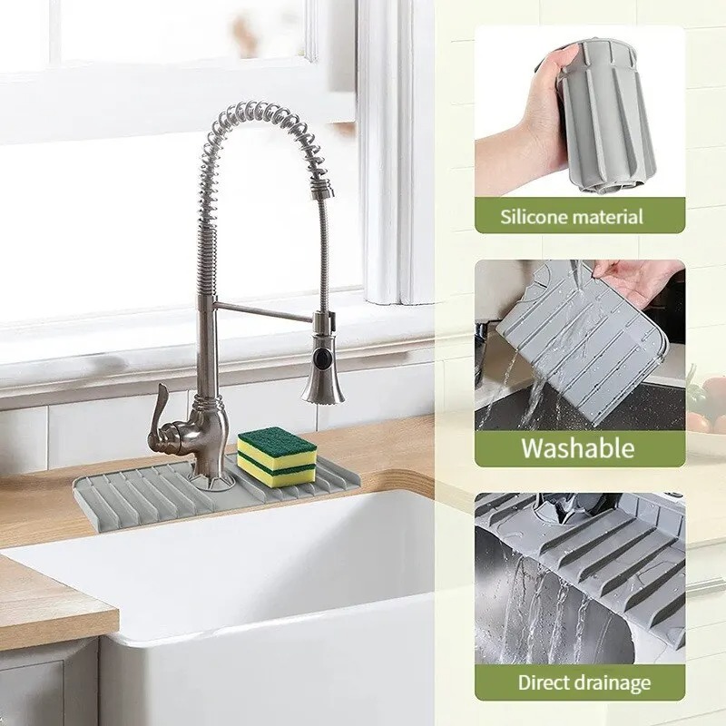 Silicone Faucet Mat Dish Soap  - Silicone Tap Washer のレビューと価格
