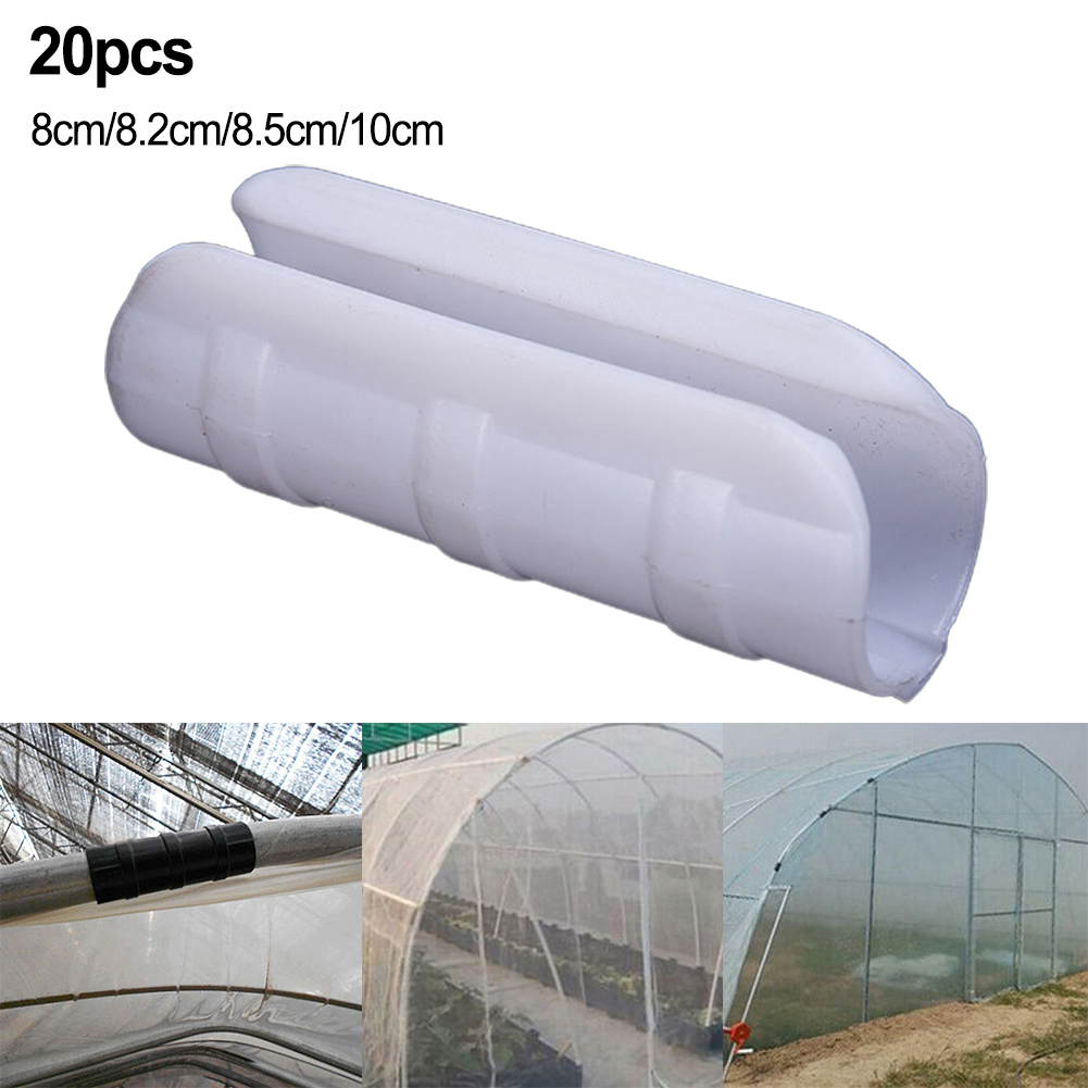 20Pc Greenhouse Frame Film Buc - Plastic Pipe Clip のレビューと価格